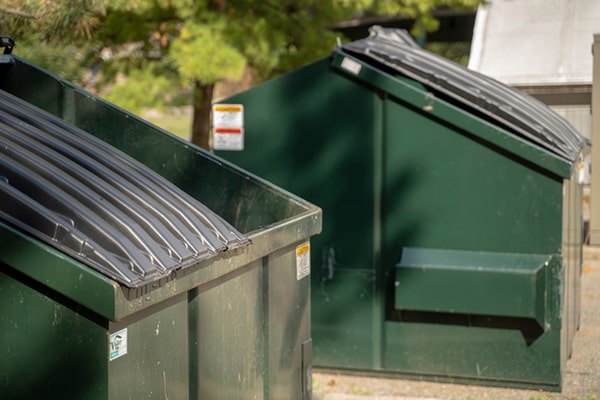 we offer locks for our commercial dumpsters to maintain security and prevent illegal dumping